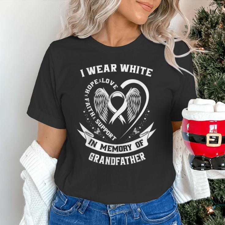 In Memory Of Grandfather Lung Cancer Awareness Family Unisex T-Shirt