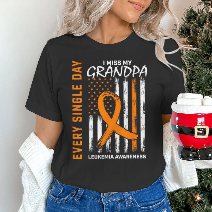 In Memory Of Grandpa Leukemia Awareness Products Flag Shirts Unisex T-Shirt In Memory Of Grandpa Leukemia Awareness Products Flag Shirts Unisex T-Shirt