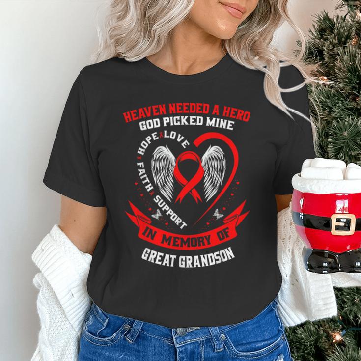 In Memory Great Grandson Heart Disease Awareness Month Unisex T-Shirt In Memory Great Grandson Heart Disease Awareness Month Unisex T-Shirt