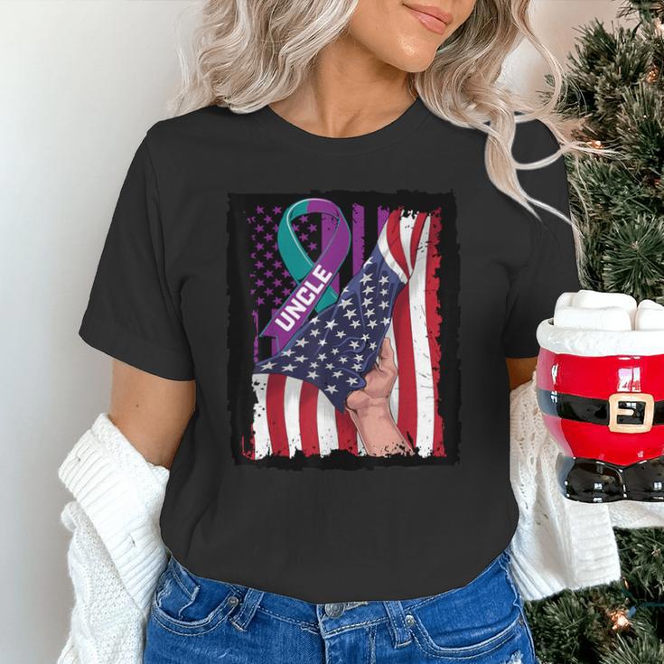 In Memory Of My Uncle Suicide Awareness American Flag Women Kids Men Unisex T-Shirt In Memory Of My Uncle Suicide Awareness American Flag Women Kids Men Unisex T-Shirt