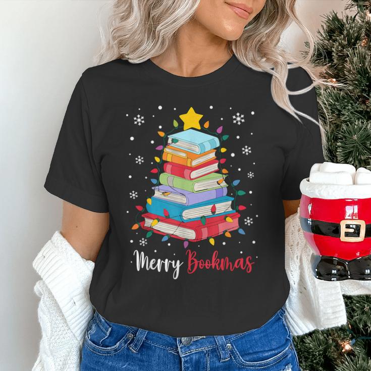 Merry Bookmas Book Christmas Tree Lights Xmas Men Women Kids Unisex T-Shirt Merry Bookmas Book Christmas Tree Lights Xmas Men Women Kids Unisex T-Shirt