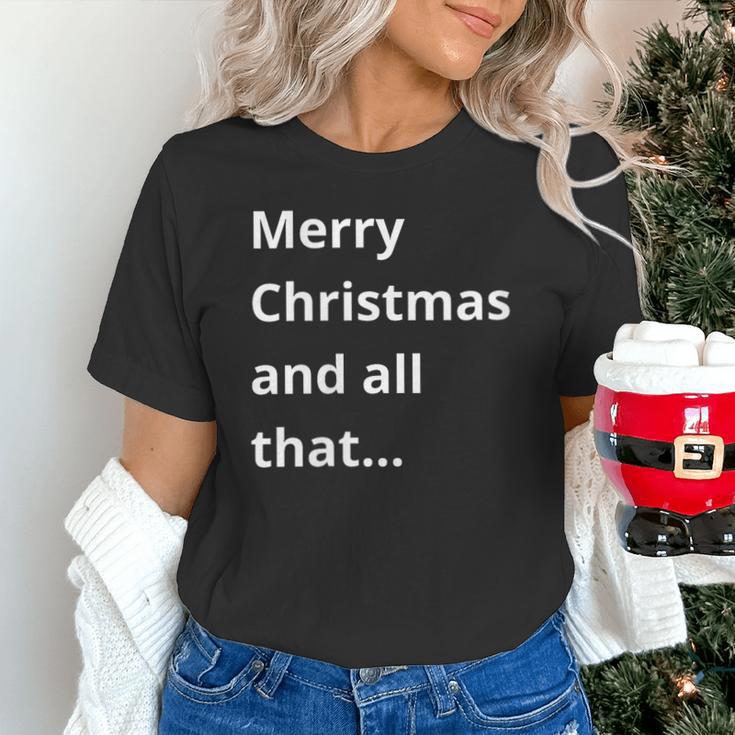 Merry Christmas Sarcastic Phrase For Introvert People Unisex T-Shirt