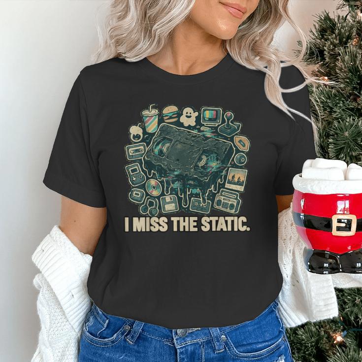 I Miss The Static Retro VHS Nostalgia Art Unisex T-Shirt I Miss The Static Retro VHS Nostalgia Art Unisex T-Shirt
