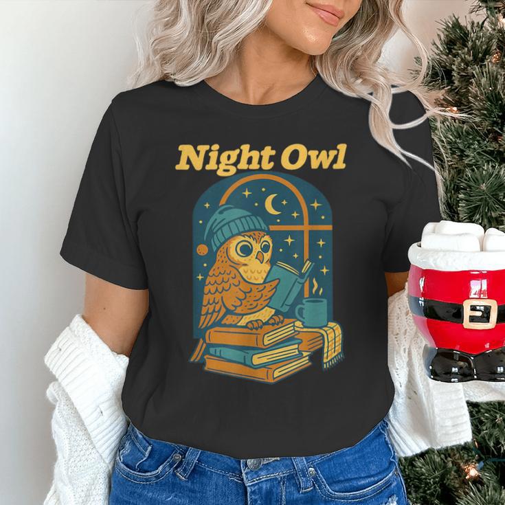Night Owl Cozy Reading Tea Coffee Lover Bookworm Cute Unisex T-Shirt Night Owl Cozy Reading Tea Coffee Lover Bookworm Cute Unisex T-Shirt