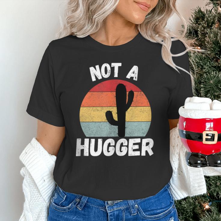 Not A Hugger Cactus Introvert Antisocial Unisex T-Shirt