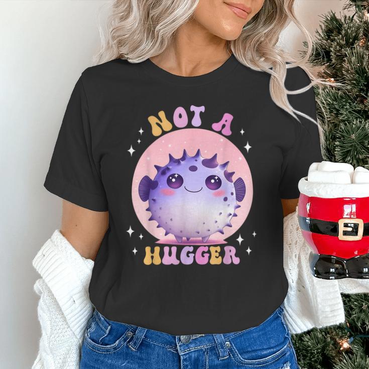 Not a Hugger Cute Pufferfish Autism Awareness Introverts Unisex T-Shirt Not a Hugger Cute Pufferfish Autism Awareness Introverts Unisex T-Shirt
