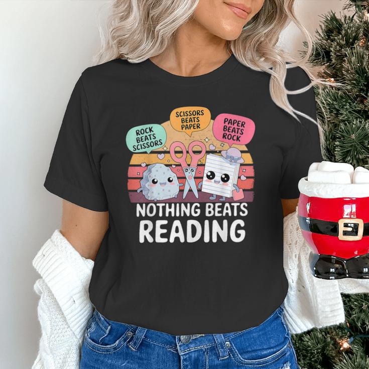 Nothing Beats Reading Rock Paper Scissors Books Lover Unisex T-Shirt Nothing Beats Reading Rock Paper Scissors Books Lover Unisex T-Shirt