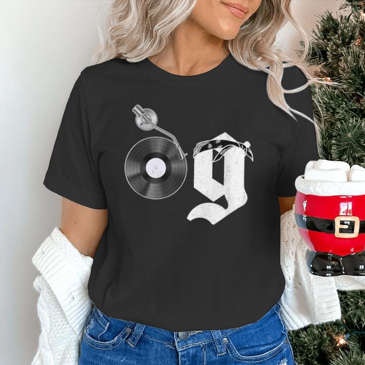 Old School Dad OG Hip Hop Head Vinyl Retro 80s90s Nostalgia Unisex T-Shirt
