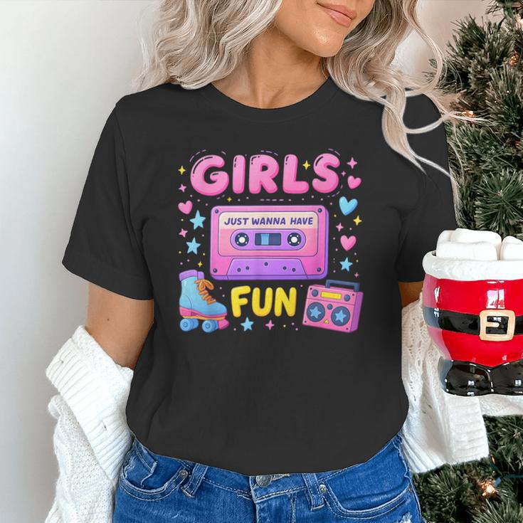 Old School Memory Girls Just Wanna Have Fun Artwork Unisex T-Shirt