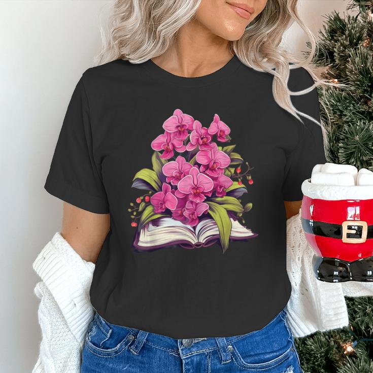 Orchids Flowers Book Floral Unisex T-Shirt Orchids Flowers Book Floral Unisex T-Shirt