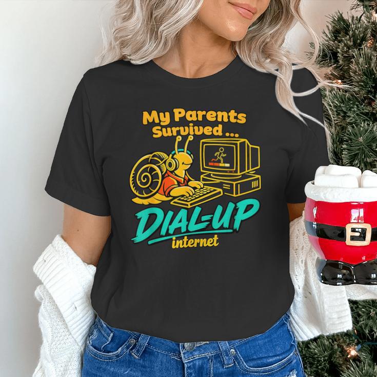 My Parents Survived Dial Up Internet Nostalgia 90s Unisex T-Shirt