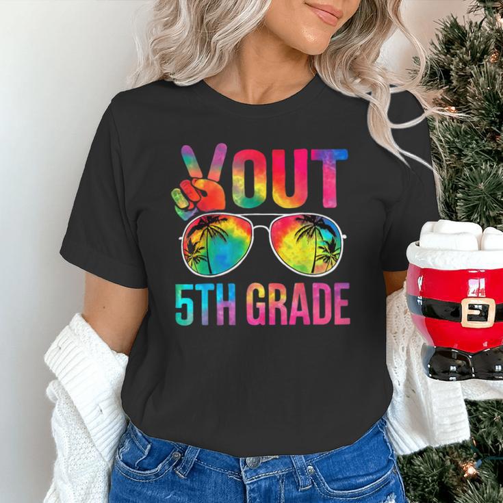 Peace Out 5th Grade Tie Dye Graduation Last Day Of School Unisex T-Shirt