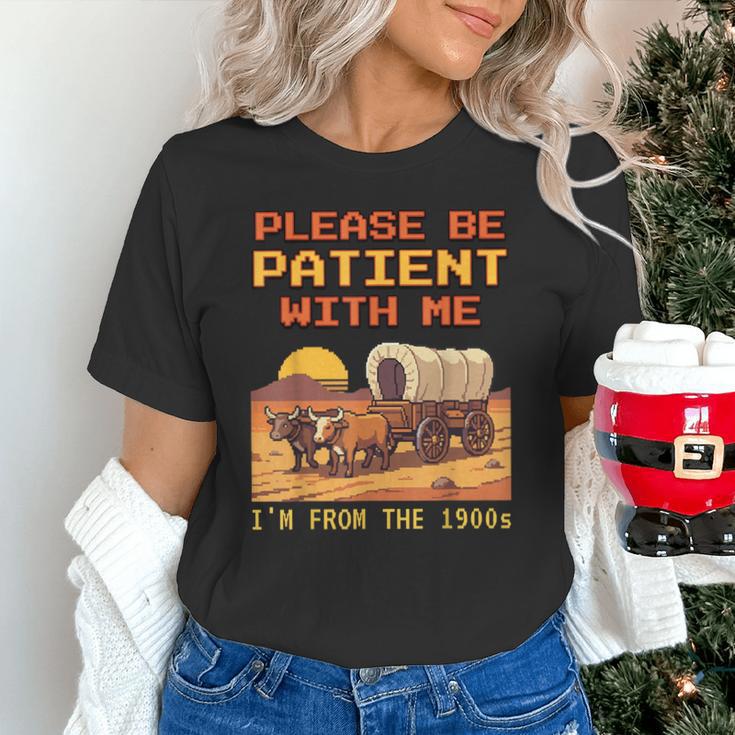 Please Be Patient I'm From The 1900s Retro Pixel Art Unisex T-Shirt