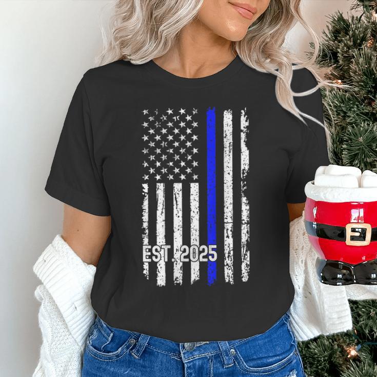 Police Graduation Est 2025 Back Print Police Academy Vintage Unisex T-Shirt