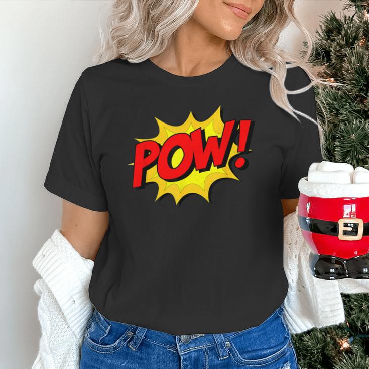 POW -Adults Kids Comic Book Cartoon Pop Art Novelty Sarcastic Unisex T-Shirt
