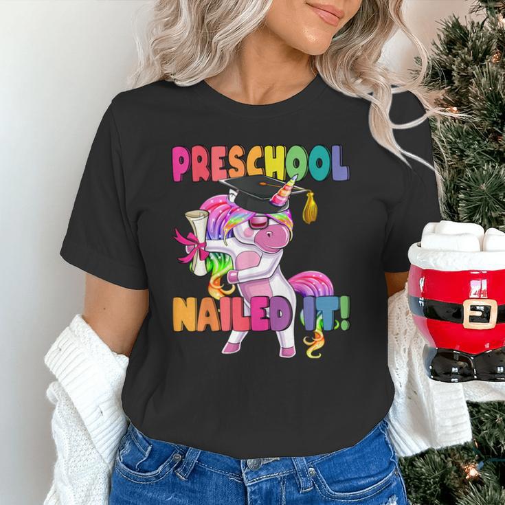 Preschool Nailed It Flossing Unicorn Graduation Shirt Unisex T-Shirt