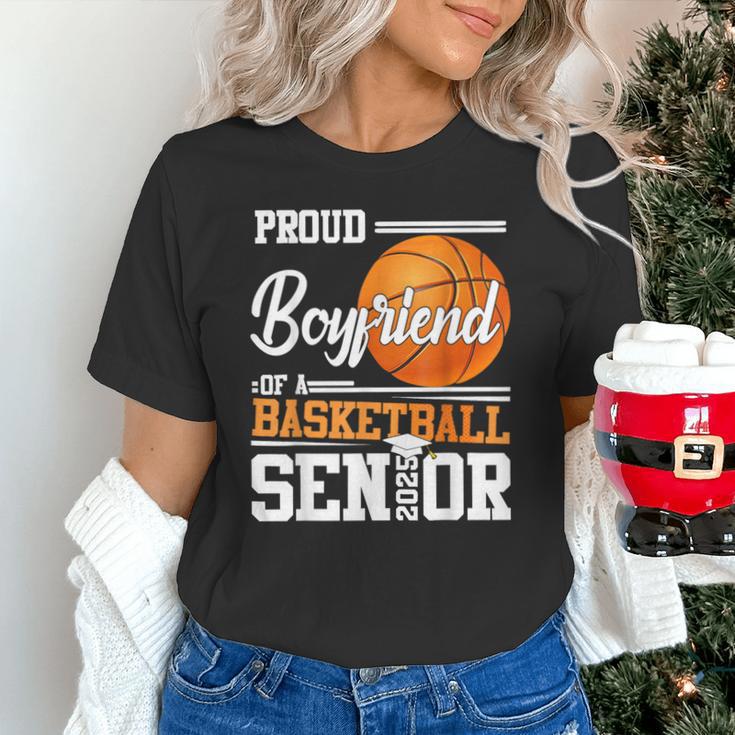 Proud Boyfriend Of A 2025 Senior Graduation Basketball Unisex T-Shirt