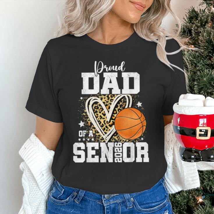 Proud Dad Of A 2026 Senior Basketball Graduation Leopard Unisex T-Shirt