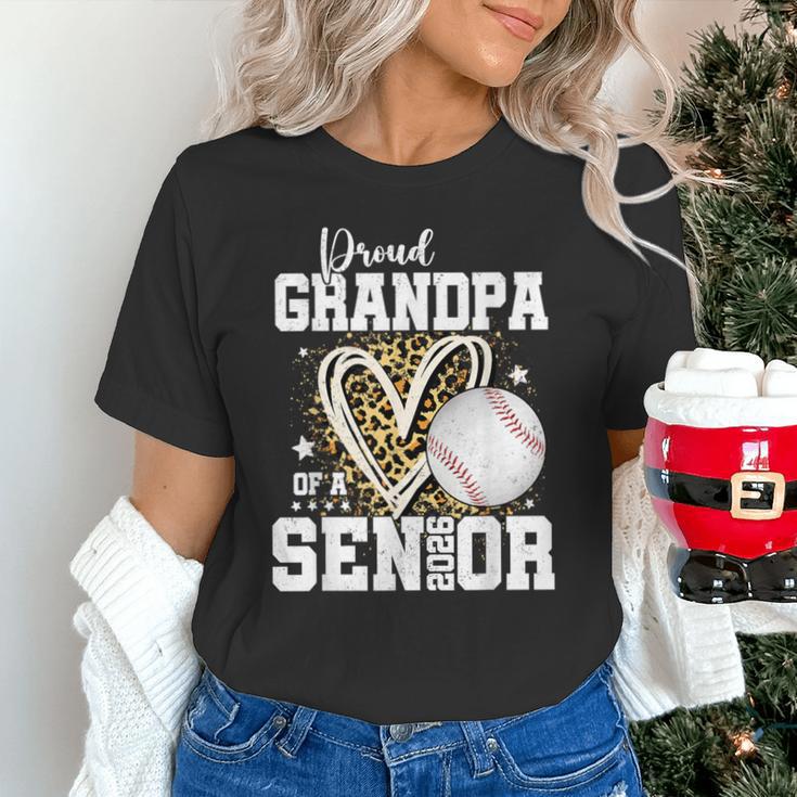 Proud Grandpa Of A 2026 Senior Baseball Graduation Leopard Unisex T-Shirt