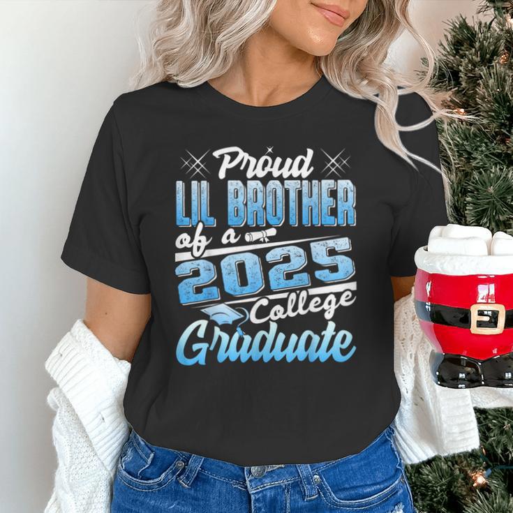 Proud Lil Brother Of 2025 Graduate College Shirt Graduation Unisex T-Shirt