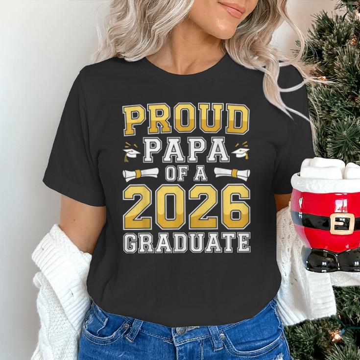 Proud Papa Of A 2026 Graduate Shirt Class Of 2026 Graduation Unisex T-Shirt