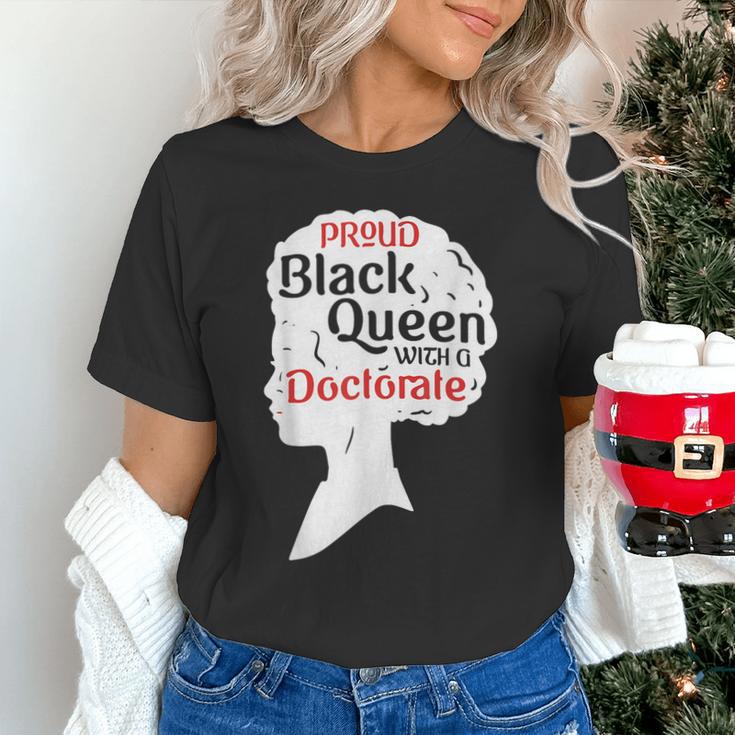 Proud Queen Shirt PhD Graduation Afro Doctorate Unisex T-Shirt
