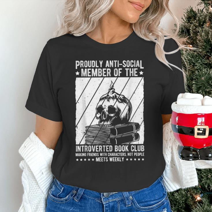 PROUDLY ANTI-SOCIAL MEMBER OF THE Introverted Book Club Unisex T-Shirt