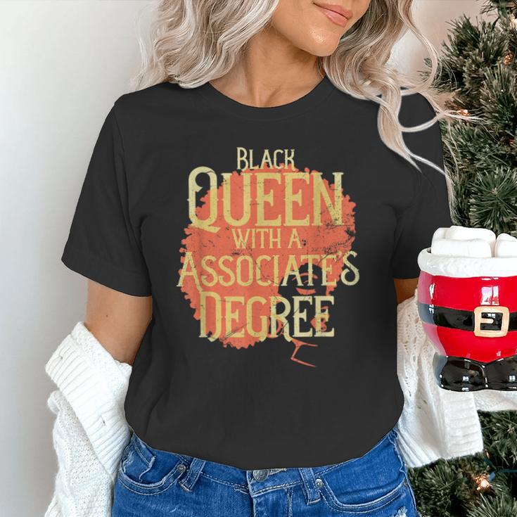 Queen Associate Degree Afrocentric GraduationShirt Unisex T-Shirt