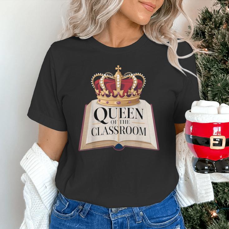 Queen Of The Classroom Appreciation Royal Crown Book Unisex T-Shirt