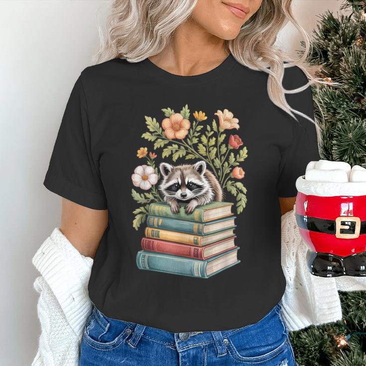 Raccoon Books Reading Flowers Unisex T-Shirt