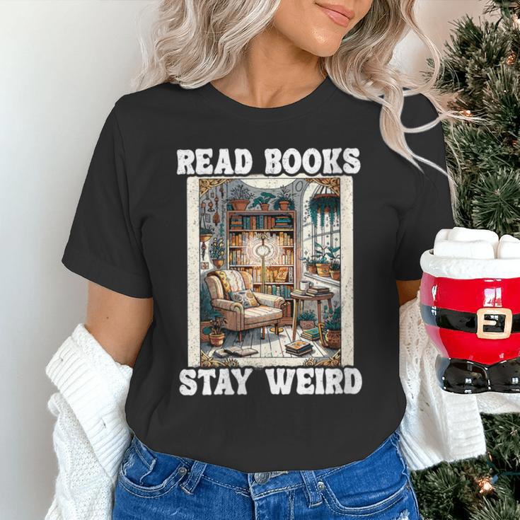 Read Books Stay Weird Book Lover Introvert Book Unisex T-Shirt
