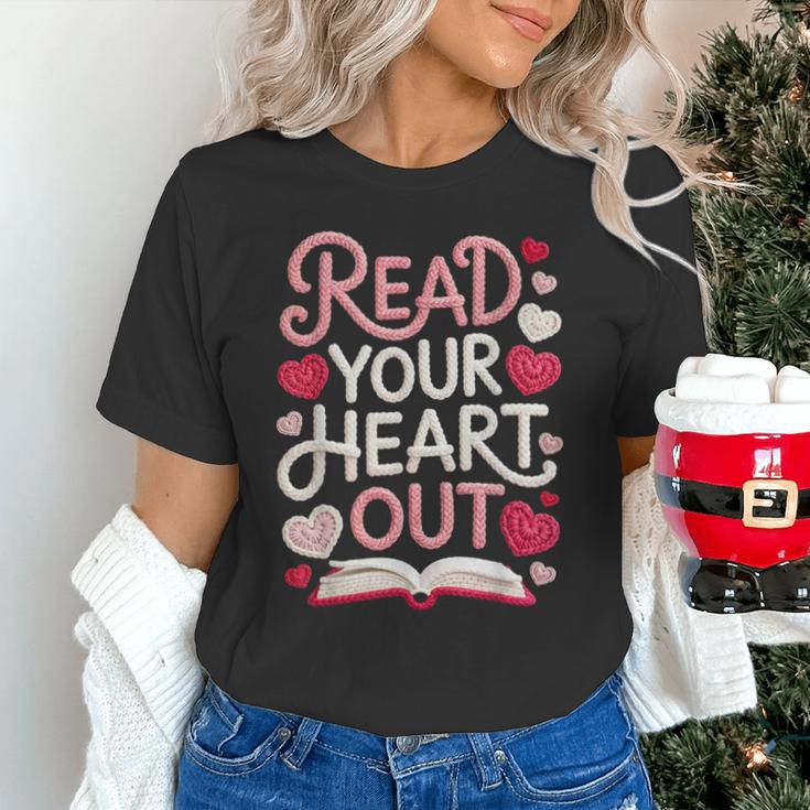Read Your Cute Heart Out Teacher Librarian Love Reading Book Unisex T-Shirt