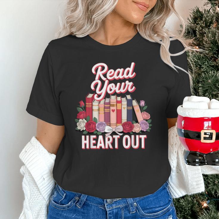 Read Your Heart Out Book Lover Reading Enthusiasts Floral Unisex T-Shirt Read Your Heart Out Book Lover Reading Enthusiasts Floral Unisex T-Shirt