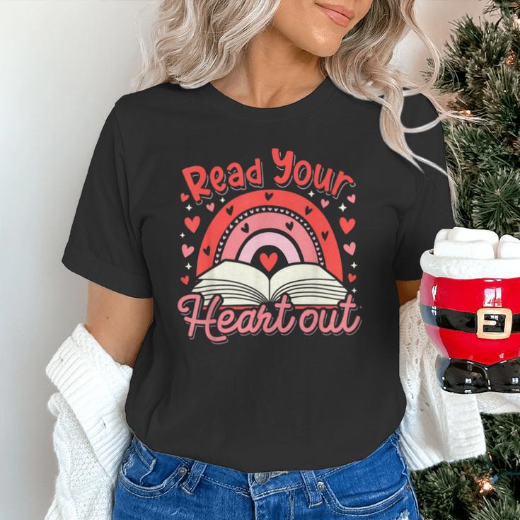 Read Your Heart Out Book Valentines Day Reading Teacher Unisex T-Shirt
