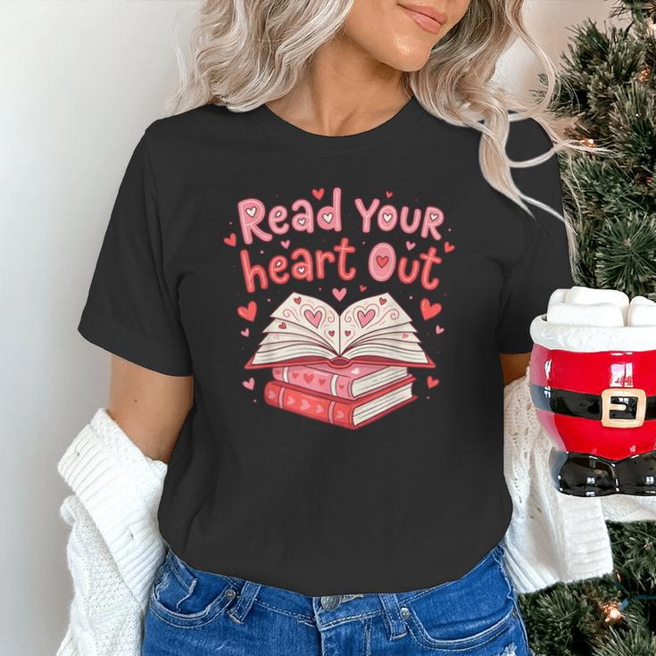 Read Your Heart Out Teacher Valentines Day Book Lover Unisex T-Shirt