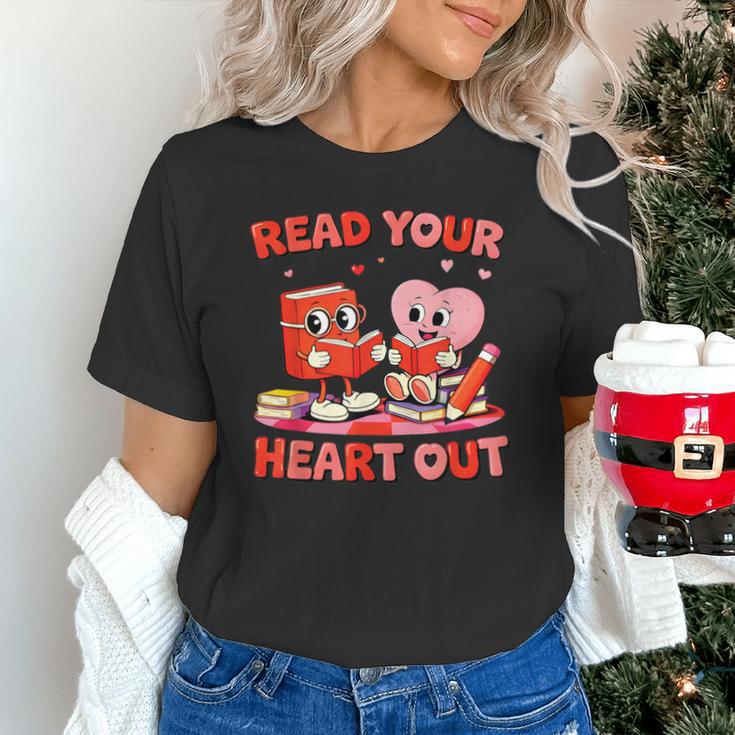 Read Your Heart Out Valentine Reading Book Girl Kid Teacher Unisex T-Shirt Read Your Heart Out Valentine Reading Book Girl Kid Teacher Unisex T-Shirt