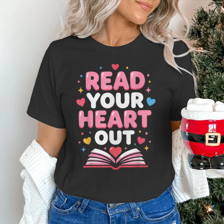 Read Your Heart Out Valentine Reading Book For Kid Teacher Unisex T-Shirt