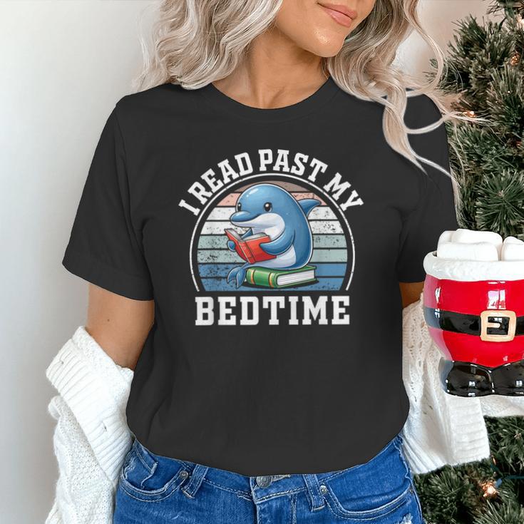 I Read Past My Bedtime Reading Dolphin Book Lover Unisex T-Shirt