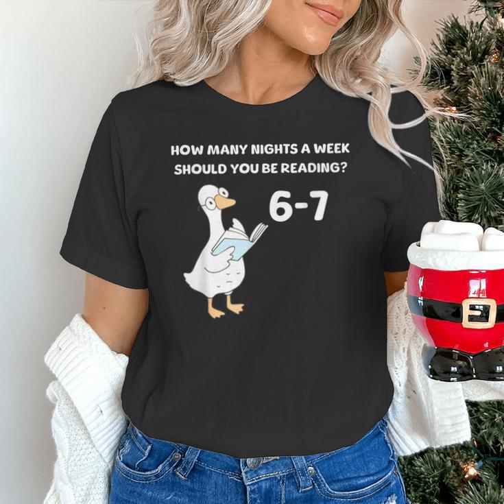 Reading 6-7 Silly Goose Read Books Bookish Bookworm Unisex T-Shirt