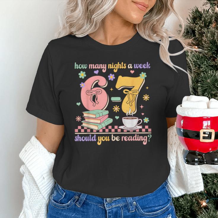 Reading 67 Teacher Six Seven Reading 6 7 Book Lover Unisex T-Shirt