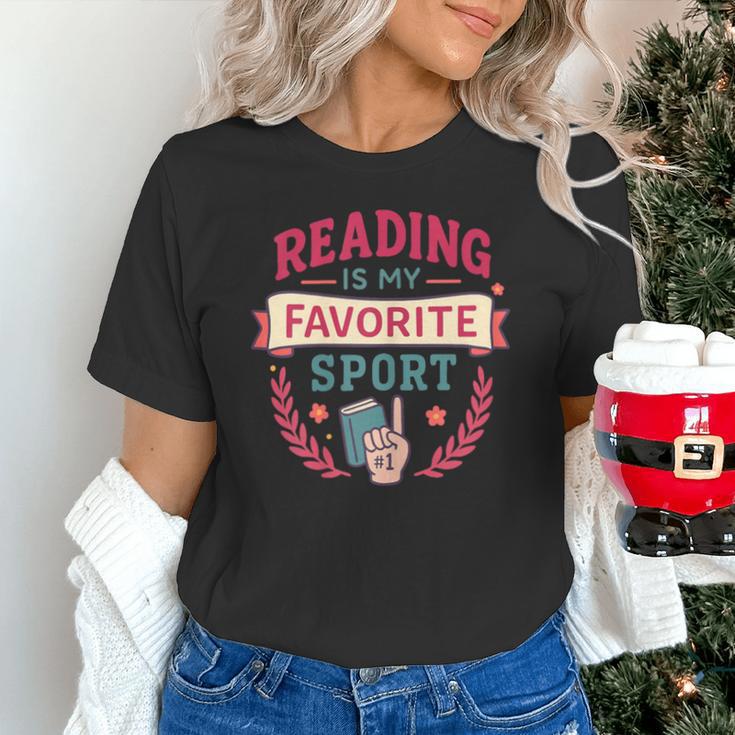 Reading Is My Favorite Sport Book Lover Keepsake For Women Unisex T-Shirt