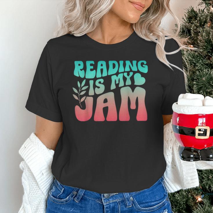 Reading Is My Jam Book Lover Bookworm Teacher Library Reader Unisex T-Shirt