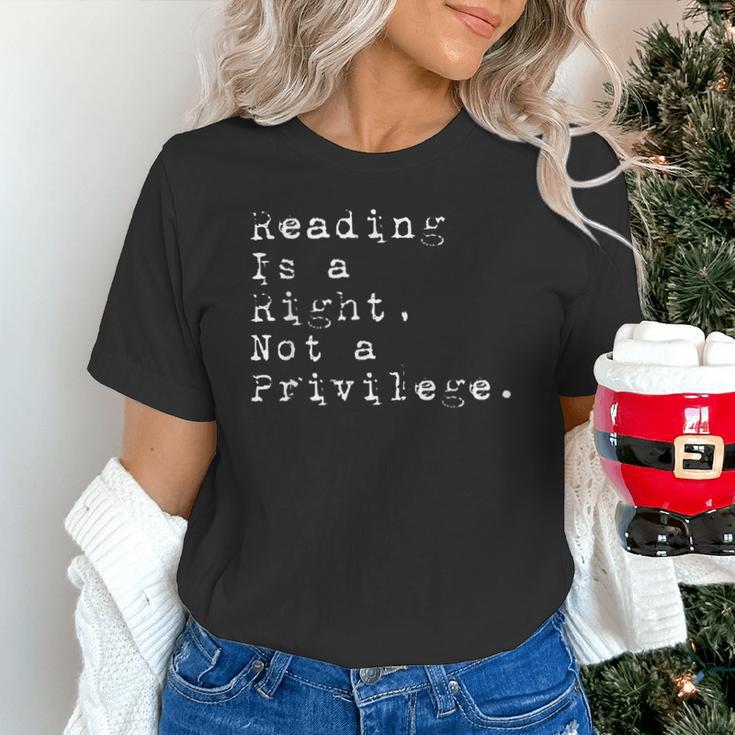 Reading Is a Right Not a Privilege Banned Books Unisex T-Shirt