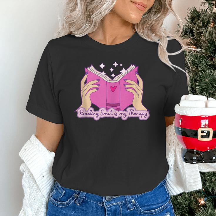 Reading Smut Is My Therapy Romance Book Reader Humor Unisex T-Shirt