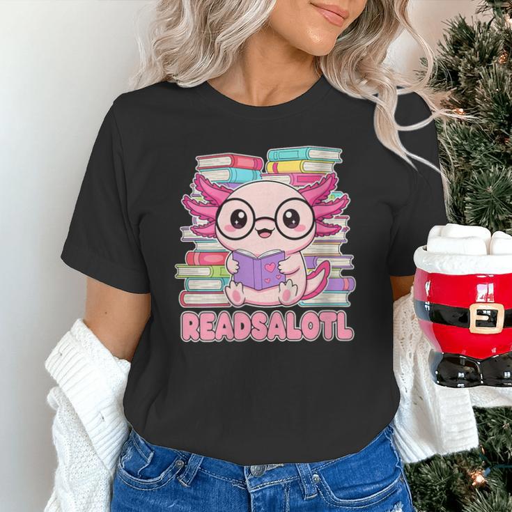 Readsalotl Axolotl Reading Book Bookworm Unisex T-Shirt Readsalotl Axolotl Reading Book Bookworm Unisex T-Shirt