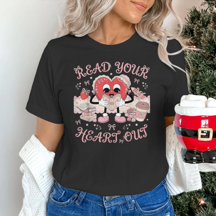 Retro Read Your Heart Out Valentine’s Day Teacher Book Lover Unisex T-Shirt