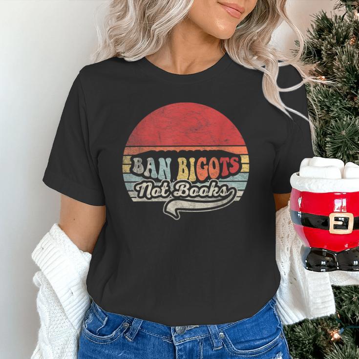 Retro Vintage Ban Bigots Not Books Shirt Free Banned Books Unisex T-Shirt