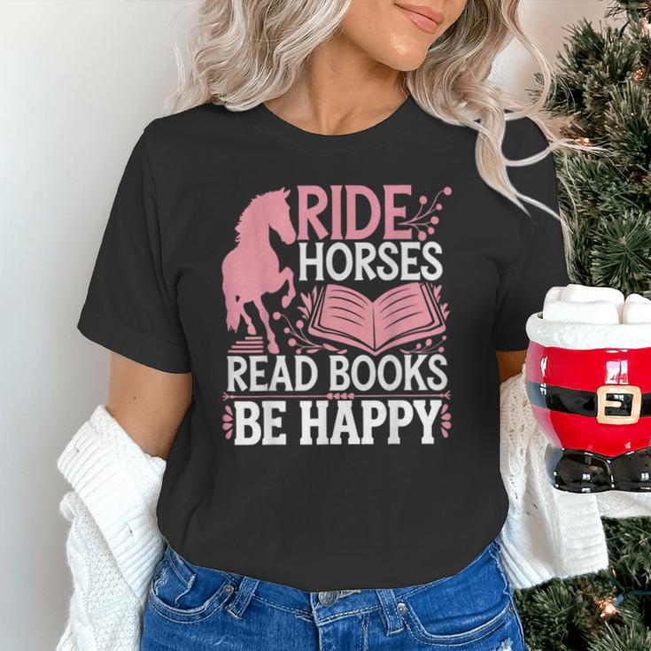 Ride Horses Read Books Be Happy Unisex T-Shirt