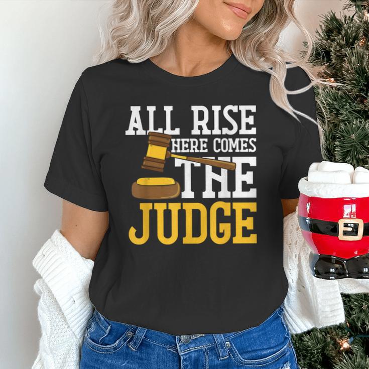 All Rise Here Comes The Judge Lawyer Graduation Quote Unisex T-Shirt