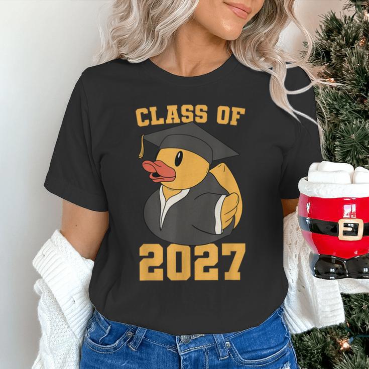 Rubber Duck Class Of 2027 Senior 2027 Graduation Year Senior Unisex T-Shirt